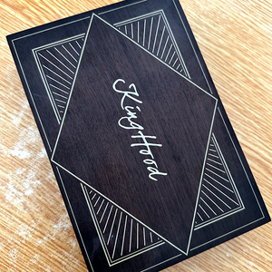 Kinghood Deluxe Walnut Box Set #52/100 Super Rare Limited Edition CHSD Playing Cards Kinghood Deluxe Walnut Box Set #52/100 Super Rare Limited Edition CHSD Playing Cards