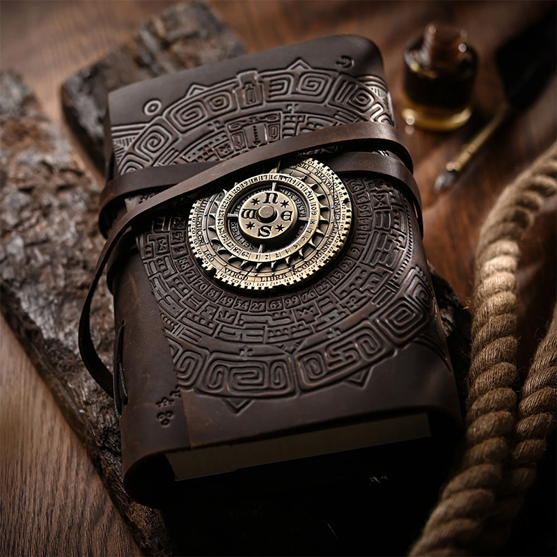 The Eye of the Ocean Vol. 1 – Leather-Wrapped Hardcover with Astrolabe (Book Only, No Decks)